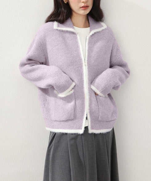 カーディガン 編みニット レディース 長袖ニット ニットアウター ニットトップス セーター 前開き ゆったり 羽織り 体型カバー 無地 おしゃれ ふわふわ暖か 99GLT-003