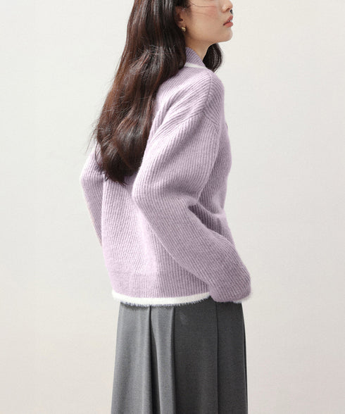 カーディガン 編みニット レディース 長袖ニット ニットアウター ニットトップス セーター 前開き ゆったり 羽織り 体型カバー 無地 おしゃれ ふわふわ暖か 99GLT-003