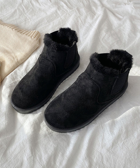 ムートンブーツ ブーツ モカシン 冬靴 ムートンブーツ ブーツ モカシン 冬靴 レディース 裏起毛 暖かい もこもこ 痛くない 防寒 フェイクムートン 99GYXC-004