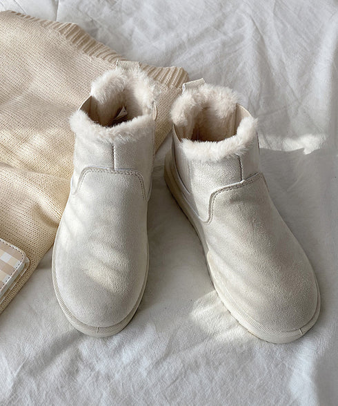 ムートンブーツ ブーツ モカシン 冬靴 ムートンブーツ ブーツ モカシン 冬靴 レディース 裏起毛 暖かい もこもこ 痛くない 防寒 フェイクムートン 99GYXC-004