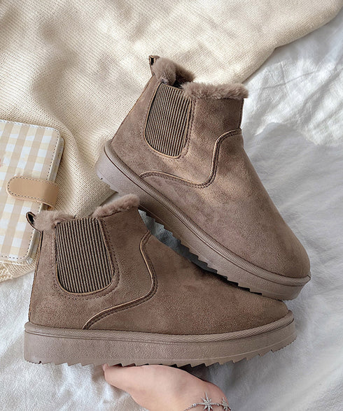 ムートンブーツ ブーツ モカシン 冬靴 ムートンブーツ ブーツ モカシン 冬靴 レディース 裏起毛 暖かい もこもこ 痛くない 防寒 フェイクムートン 99GYXC-004