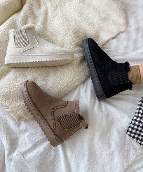 ムートンブーツ ブーツ モカシン 冬靴 ムートンブーツ ブーツ モカシン 冬靴 レディース 裏起毛 暖かい もこもこ 痛くない 防寒 フェイクムートン 99GYXC-004