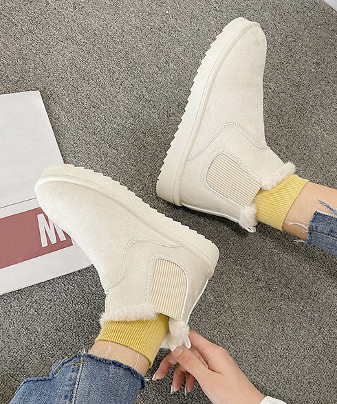 ムートンブーツ ブーツ モカシン 冬靴 ムートンブーツ ブーツ モカシン 冬靴 レディース 裏起毛 暖かい もこもこ 痛くない 防寒 フェイクムートン 99GYXC-004