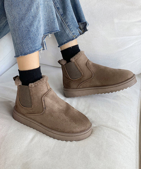 ムートンブーツ ブーツ モカシン 冬靴 ムートンブーツ ブーツ モカシン 冬靴 レディース 裏起毛 暖かい もこもこ 痛くない 防寒 フェイクムートン 99GYXC-004