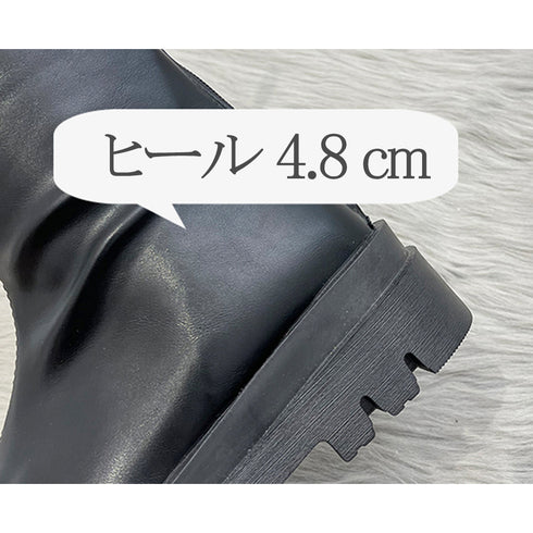 ロングブーツ ブーツレディース 靴 シューズ 厚底 ぺたんこ きれいめ 美脚 おしゃれ 通勤 シンプル 韓国 秋冬 カジュアル ジッパー付き ミドルブーツ 99GYXC-017