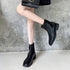 ショートブーツ フルジップブーツ 美脚 ブーツ ブーティー 合皮 歩きやすい ショート丈 秋冬 ワークブーツ ローヒール カジュアル 人気新作 スクエアトゥ 99GYXC-019