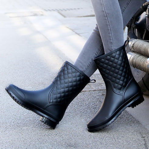 レインブーツ レディース レインシューズ カジュアルブーツ ショート丈 靴 梅雨 晴れ雨兼用 滑りにくい 疲れにくい 通勤通学 おしゃれ シンプル 3色 99GYXC-035