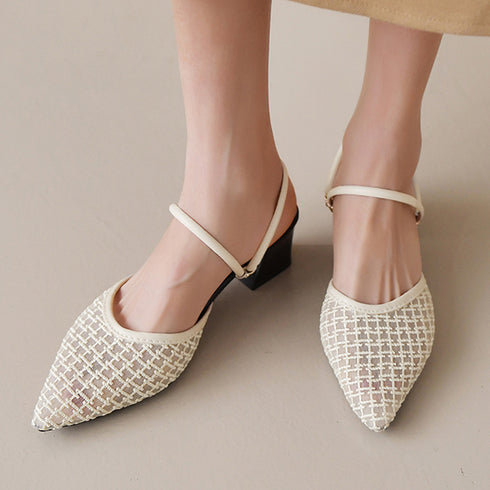 ミュール パンプスサンダル レディース 全2色 夏 ヒールパンプス ポインテッドトゥ チャンキーヒール 美脚 おしゃれ 通勤 歩きやすい きれいめ 大人 99GYXC-039