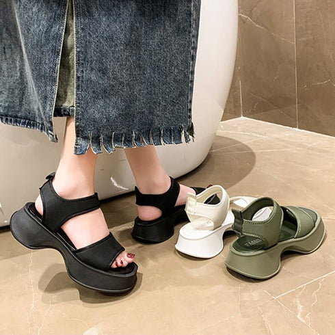 スポーツサンダル 厚底 ボリューム 韓国 レディース 夏 ベルトサンダル 太ヒールサンダル 美脚 新作 人気 カジュアル 履きやすい 疲れない おしゃれ 99GYXC-054