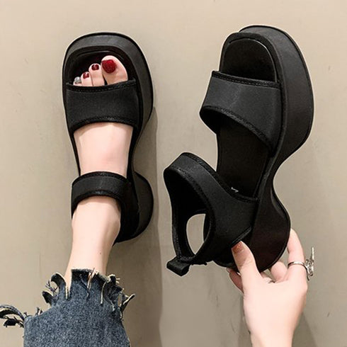 スポーツサンダル 厚底 ボリューム 韓国 レディース 夏 ベルトサンダル 太ヒールサンダル 美脚 新作 人気 カジュアル 履きやすい 疲れない おしゃれ 99GYXC-054