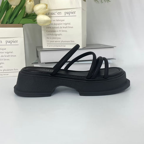 厚底サンダル ストラップ 美脚 韓国 夏 レディース サンダル カジュアル 歩きやすい おしゃれ 美脚脚長 ビーチサンダル コンフォートくつ 99GYXC-059