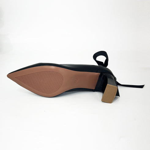 パンプス ハイヒール アンクルストラップ レディースシューズ 太ヒール靴 ポインテッドトゥ チャンキーヒール 歩きやすい 通勤OL オフィスカジュアル 韓国 99GYXC-061