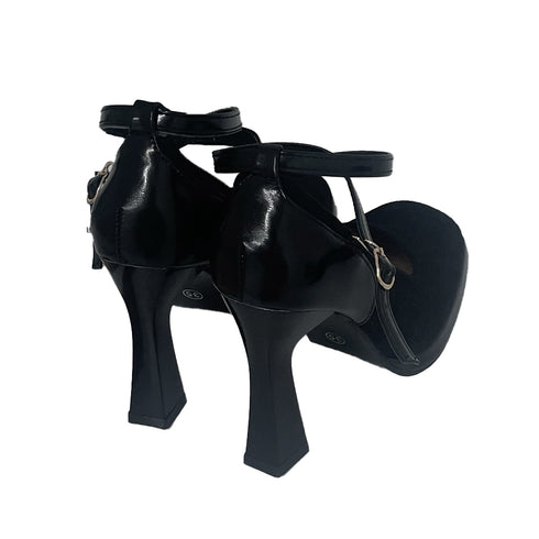 パンプス スエード調 ヒール 美脚 華奢 レディース靴 ハイヒール スクエアトゥ PUレザー フェミニン きれいめ 歩きやすい 痛くない 大人 上品 99GYXC-064