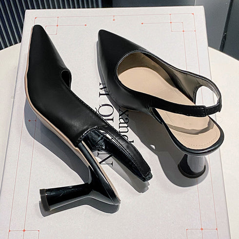 パンプス ポインテッドトゥ 太ヒール レディース 靴 ミドルヒール 合皮 履きやすい 美脚 きれいめ カジュアル おしゃれ 疲れにくい 大人 通勤 オフィス 99GYXC-066
