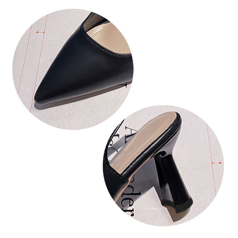 パンプス ポインテッドトゥ 太ヒール レディース 靴 ミドルヒール 合皮 履きやすい 美脚 きれいめ カジュアル おしゃれ 疲れにくい 大人 通勤 オフィス 99GYXC-066