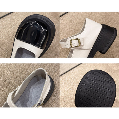 厚底ローファー レディース 韓国 学院風 ドレスシューズ 美脚 厚底靴 レザー調 可愛い 通学 疲れにくい 歩きやすい おしゃれ 快適 ボリュームソール 99GYXC-068