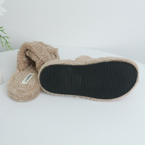 ファーサンダル レディース 厚底スリッパ ボリュームソール コンフォート 可愛い 暖かい おしゃれ フェイクファー ふわふわ ぺたんこ 靴 歩きやすい 99GYXC-071