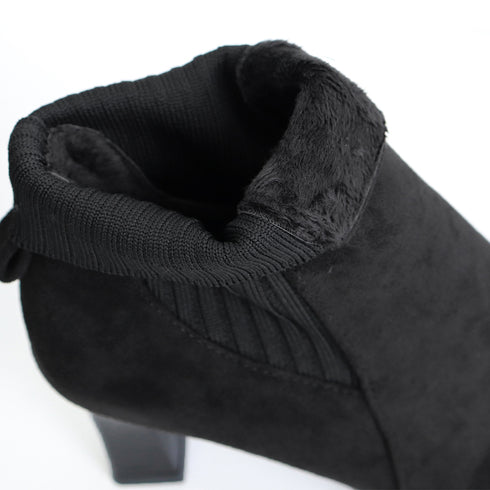 ショートブーツ レディース 通勤 韓国 ブーティー ショート丈 太ヒール スエード 秋冬 暖かい カジュアル おしゃれ シンプル 痛くない 99GYXC-072