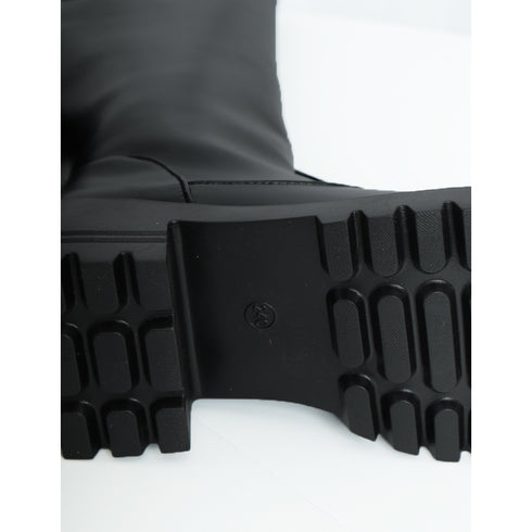 ロングブーツ 美脚ブーツ レディース チャンキーヒール ニーハイブーツ 膝下 ボリューム感 大人 オルチャン きれいめ シンプル 秋冬 人気 疲れにくい 韓国 99GYXC-075