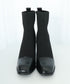 ソックス風ブーツ レディース 太ヒール ショートブーツ ショート丈 ミドルヒール 合皮 秋冬 ブラック 大人 オルチャン 疲れない おしゃれ 歩きやすい 99GYXC-081