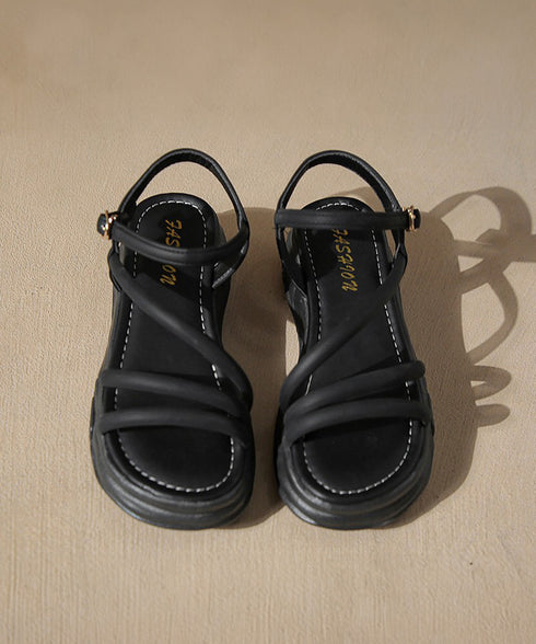 厚底サンダル ストラップ靴 夏 韓国風 レディース サマー美脚サンダル スポサン 厚底ソール 疲れない 人気 おしゃれ 大人可愛い カジュアル きれいめ 99GYXC-084