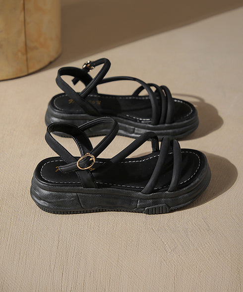 厚底サンダル ストラップ靴 夏 韓国風 レディース サマー美脚サンダル スポサン 厚底ソール 疲れない 人気 おしゃれ 大人可愛い カジュアル きれいめ 99GYXC-084