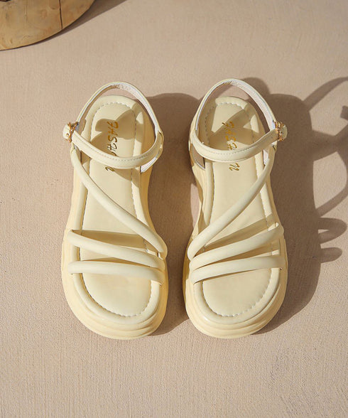 厚底サンダル ストラップ靴 夏 韓国風 レディース サマー美脚サンダル スポサン 厚底ソール 疲れない 人気 おしゃれ 大人可愛い カジュアル きれいめ 99GYXC-084