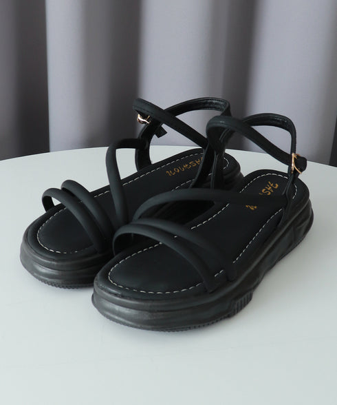 厚底サンダル ストラップ靴 夏 韓国風 レディース サマー美脚サンダル スポサン 厚底ソール 疲れない 人気 おしゃれ 大人可愛い カジュアル きれいめ 99GYXC-084