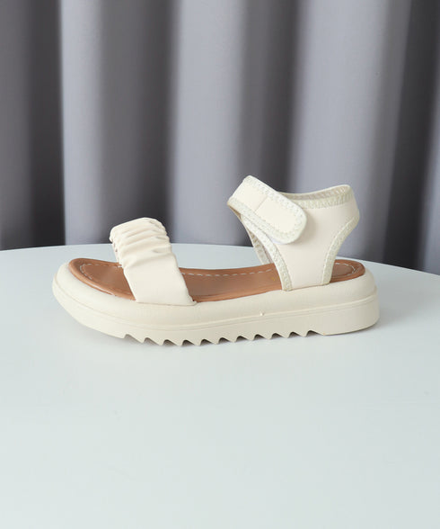 厚底 スポーツサンダル 美脚 夏靴韓国風 レディース ギャザー ベルトサンダル マジックテープ 履きやすい カジュアルシンプル コンフォート 疲れない靴 海ビーチ 99GYXC-085