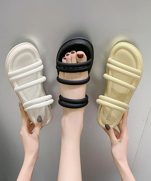 ミュールサンダル 厚底 ストラップ 夏靴 レディース 韓国風 痛くない 人気 サマースリッパ 新作 ビーチサンダル 無地 ガーリー 大人可愛い 海 トラベルくつ 99GYXC-086