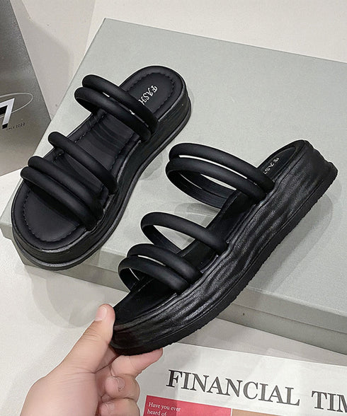 ミュールサンダル 厚底 ストラップ 夏靴 レディース 韓国風 痛くない 人気 サマースリッパ 新作 ビーチサンダル 無地 ガーリー 大人可愛い 海 トラベルくつ 99GYXC-086