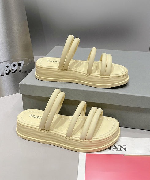 ミュールサンダル 厚底 ストラップ 夏靴 レディース 韓国風 痛くない 人気 サマースリッパ 新作 ビーチサンダル 無地 ガーリー 大人可愛い 海 トラベルくつ 99GYXC-086