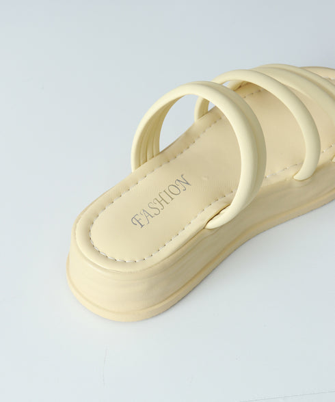 ミュールサンダル 厚底 ストラップ 夏靴 レディース 韓国風 痛くない 人気 サマースリッパ 新作 ビーチサンダル 無地 ガーリー 大人可愛い 海 トラベルくつ 99GYXC-086