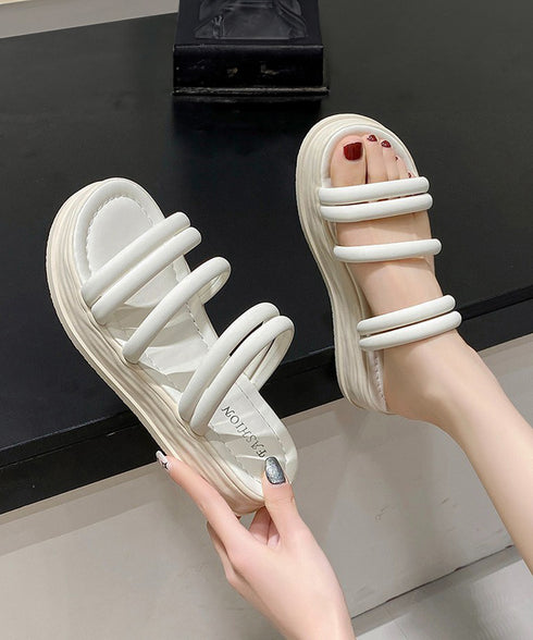 ミュールサンダル 厚底 ストラップ 夏靴 レディース 韓国風 痛くない 人気 サマースリッパ 新作 ビーチサンダル 無地 ガーリー 大人可愛い 海 トラベルくつ 99GYXC-086