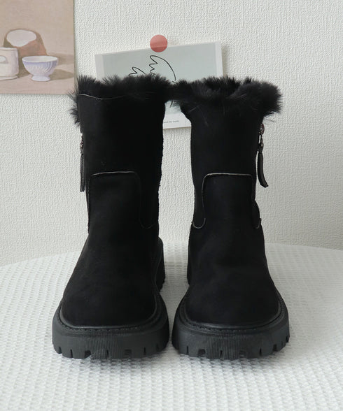 ファーブーツ 厚底 ショートブーツ 秋冬 レディース 裏起毛 ムートンブーツ あったか ワークブーツ 美脚 カジュアル 大人可愛い おしゃれ 通学 シンプル 靴 99GYXC-088