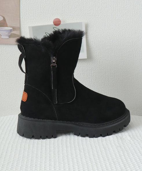 ファーブーツ 厚底 ショートブーツ 秋冬 レディース 裏起毛 ムートンブーツ あったか ワークブーツ 美脚 カジュアル 大人可愛い おしゃれ 通学 シンプル 靴 99GYXC-088