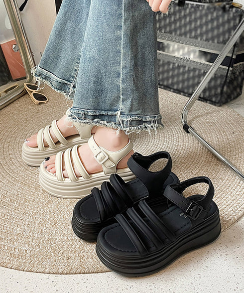 ストラップサンダル 厚底 美脚 夏くつ レディース フェミニン カジュアル おしゃれ 脚長 大人可愛い おしゃれ 海旅行 トラベル リゾート サマーサンダル 99GYXC-089