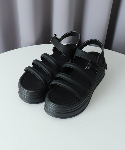 ストラップサンダル 厚底 美脚 夏くつ レディース フェミニン カジュアル おしゃれ 脚長 大人可愛い おしゃれ 海旅行 トラベル リゾート サマーサンダル 99GYXC-089