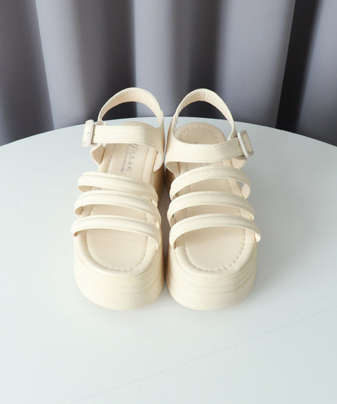 ストラップサンダル 厚底 美脚 夏くつ レディース フェミニン カジュアル おしゃれ 脚長 大人可愛い おしゃれ 海旅行 トラベル リゾート サマーサンダル 99GYXC-089