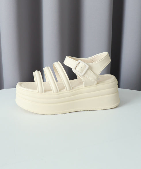 ストラップサンダル 厚底 美脚 夏くつ レディース フェミニン カジュアル おしゃれ 脚長 大人可愛い おしゃれ 海旅行 トラベル リゾート サマーサンダル 99GYXC-089