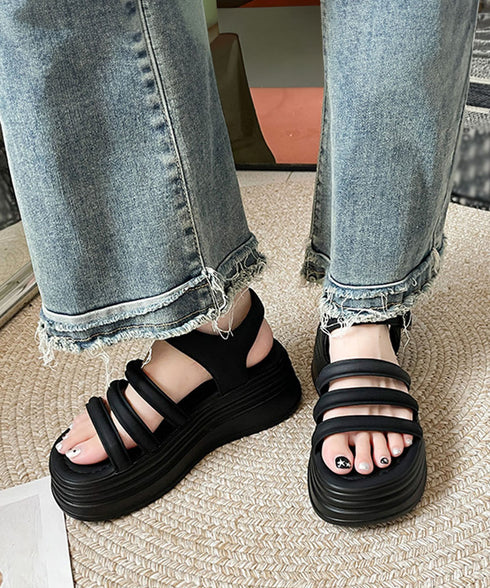 ストラップサンダル 厚底 美脚 夏くつ レディース フェミニン カジュアル おしゃれ 脚長 大人可愛い おしゃれ 海旅行 トラベル リゾート サマーサンダル 99GYXC-089