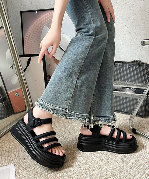 ストラップサンダル 厚底 美脚 夏くつ レディース フェミニン カジュアル おしゃれ 脚長 大人可愛い おしゃれ 海旅行 トラベル リゾート サマーサンダル 99GYXC-089