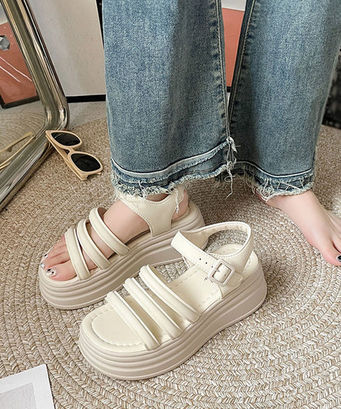 ストラップサンダル 厚底 美脚 夏くつ レディース フェミニン カジュアル おしゃれ 脚長 大人可愛い おしゃれ 海旅行 トラベル リゾート サマーサンダル 99GYXC-089