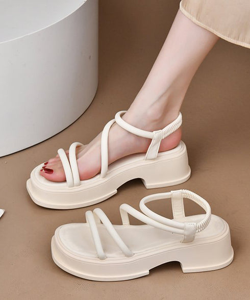 厚底 ストラップサンダル 韓国風 美脚 レディース 夏 コンフォート サンダル 疲れにくい カジュアル おしゃれ 大人 きれいめ 海旅行 リゾートシューズ 99GYXC-090