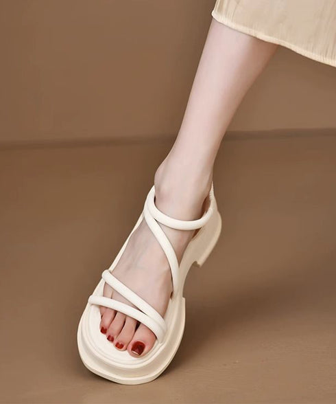 厚底 ストラップサンダル 韓国風 美脚 レディース 夏 コンフォート サンダル 疲れにくい カジュアル おしゃれ 大人 きれいめ 海旅行 リゾートシューズ 99GYXC-090