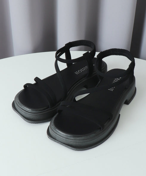 厚底 ストラップサンダル 韓国風 美脚 レディース 夏 コンフォート サンダル 疲れにくい カジュアル おしゃれ 大人 きれいめ 海旅行 リゾートシューズ 99GYXC-090