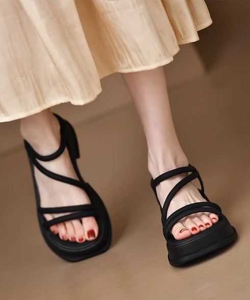 厚底 ストラップサンダル 韓国風 美脚 レディース 夏 コンフォート サンダル 疲れにくい カジュアル おしゃれ 大人 きれいめ 海旅行 リゾートシューズ 99GYXC-090