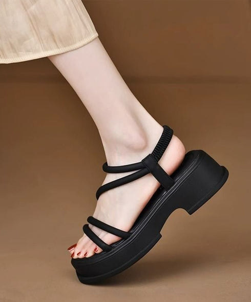 厚底 ストラップサンダル 韓国風 美脚 レディース 夏 コンフォート サンダル 疲れにくい カジュアル おしゃれ 大人 きれいめ 海旅行 リゾートシューズ 99GYXC-090
