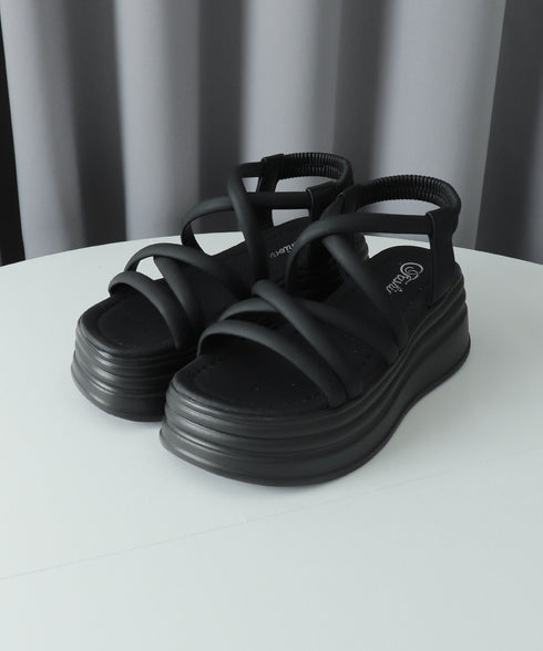 ストラップサンダル 厚底 韓国風 夏靴 レディースサンダル クロスベルト おしゃれ きれいめ セクシー 大人 可愛い 海旅行 トラベルシューズ 99GYXC-093