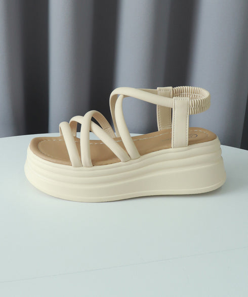 ストラップサンダル 厚底 韓国風 夏靴 レディースサンダル クロスベルト おしゃれ きれいめ セクシー 大人 可愛い 海旅行 トラベルシューズ 99GYXC-093